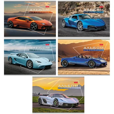 Альбом для рисования 32л А4 на скрепке Hatber Автотюнинг Хатбер 297165