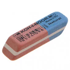 Ластик Koh-I-Noor "Blue Star" 80, скошенный, комбинированный, натуральный каучук, 41*14*8мм Koh-I-Noor 001453