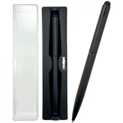 Ручка в футляре DH-85 INTELLIGENT 1,0мм, Черная, матовый круглый корпус, поворотный механизм, в пластиковом футляре 331907