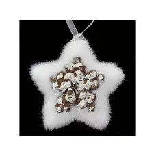 Украшение декоративное ЛЕСНАЯ ЗВЕЗДА, 1 шт, 10 см., полимерный материал, в пакете WINTER WINGS E31045