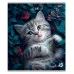 Тетрадь КЛЕТКА 96л. КОТЫ В ЦВЕТАХ (96-9522) (обл. - мелов.картон) 96-9522