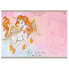 Альбом для рисования А4 40л ЗОЛОТИСТЫЙ ЕДИНОРОГ (40-1493) ТМ Profit Аль4655