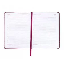 ЕЖЕДНЕВНИК А5, 160л. недатир. TOUCH SKIN - BORDEAUX (160-3184) кожзам (бордовый) 160-3184