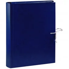 Папка архивная с мягкими клапанами OfficeSpace, покрытие БВ, с 4 завяз., ширина корешка 50мм,ассорти