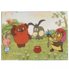 Винни-пух. набор из 12-и кубиков пленка СОЮЗМУЛЬТФИЛЬМ настольные игры Умные игры 372431