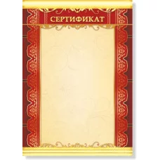 Сертификат, А4, Квадра, мелованный картон 676
