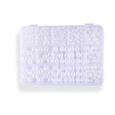 Набор бусин для творчества № 5, перламутровые, размер бусин 3/4/5/6/8/10/12 мм, ПВХ-упаковка, размер M-20215