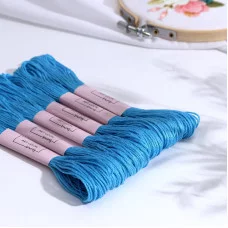 Нитки мулине 8±1м Б/Н цена за шт лазурный АУ 5145611