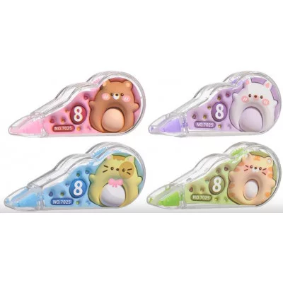 Корректирующая лента набор 4 штуки ЗАБАВНЫЕ ЖИВОТНЫЕ 7025/576