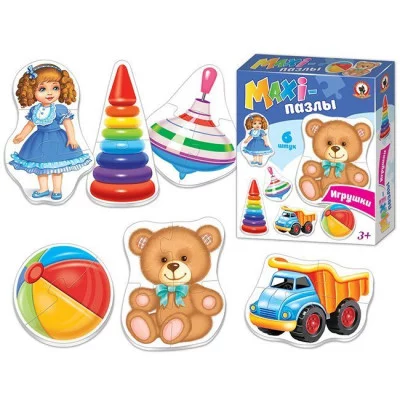 MAXI-пазл "Игрушки" в кор. 2551