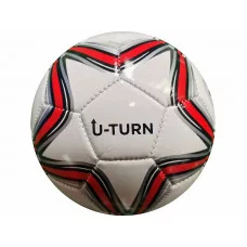 Мяч футбольный, красный с белым, PVC, №3, окружность 54-56см., 180гр. (Арт. МБ-2426) МБ-2426