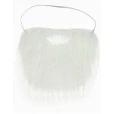 Карнавальный аксессуар. Борода на резинке "Разбойник" белая КРК-7329