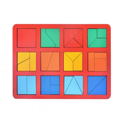 "Сложи квадрат" Б.П.Никитин 1 уровень (макси) Н004 МИКС 1187576