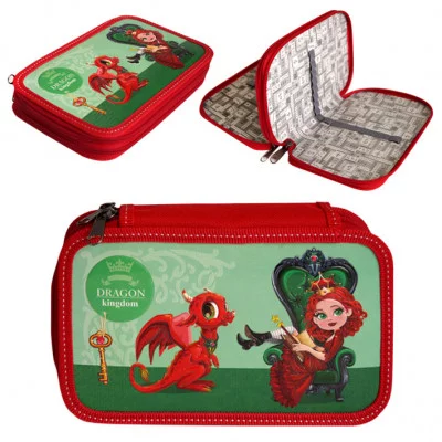 Пенал 2-секционный "Принцесса и дракон" 195*120*45 ПД31П25/2 J.Otten /1 /0 /0 /36 291185