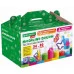Пластилин-тесто для лепки BRAUBERG KIDS, 34 шт., 1700 г, 2 стека, 10 формочек, 4 штампика, 1 скалка, 10 пакетиков для хранения, 106723