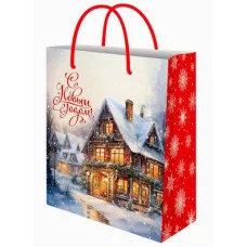 Пакет подарочный с глянц.лам. 18х23х10 см (M) Исполнение желаний 157г ППК-2321