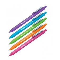 Ручка шариковая автоматическая Berlingo "Starlight RT" синяя, 0,7мм, корпус ассорти 322439