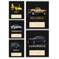 Тетрадь ЛИНИЯ 18л. КРАСОТА АВТОМОБИЛЯ (Т18-2368) цвет.мелов.обл. Т18-2368