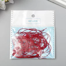 Канитель мягкая, гладкая 0.5 мм глянцевая, бургундский 5 гр 6708989