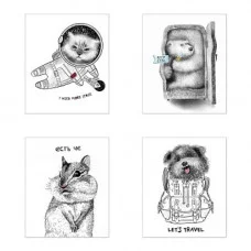 Тетрадь 48 л.170х203 кл.мет.гребень "Приколы" 3209-48