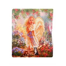 Алмазная мозаика с мольбертом,21х25 см, 1 дизайн, частичная выкладка,  ОПП упаковка. M-11841