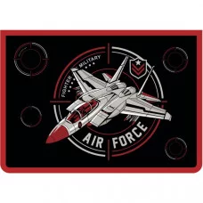 Папка для тетрадей А4 молния сверху ламин "Air Force" ПЧЕЛКА ПМ-А4-29 Россия (643)