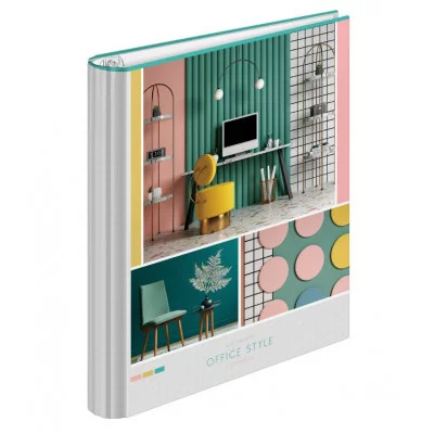 Тетрадь на кольцах А5, 120л., 7БЦ, ArtSpace "Офис. Office style", глянцевая ламинация 340055
