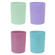 Стакан для ручек АССОРТИ "ПАСТЕЛЬНЫЕ ЦВЕТА" (СП-0084), 4 цвета СП-0084
