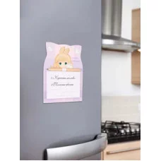 Блок для записей 14*10 40л склейка на магните 232265 Зайка КОКОС