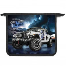 ПТ- 73 Джип  -папка д/тетр. А5 на молнии, дизайн с двух сторон