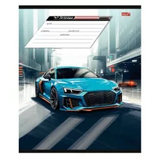 Тетрадь КЛЕТКА 12л. РАЗНЫЕ АВТОМОБИЛИ - 5 (12-4279) цвет. мелов.обл. 12-4279