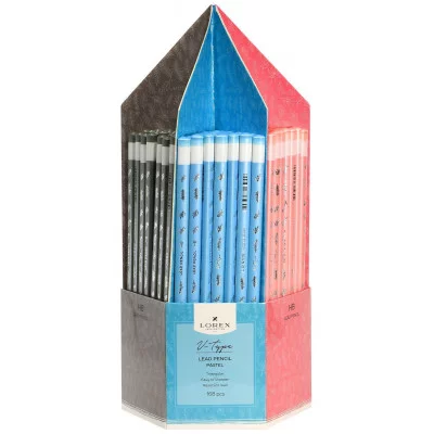 Карандаш чернографитный 1шт дерево LOREX V-TYPE PASTEL НВ трехгранные 195105