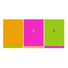 Тетрадь 80л., А4, клетка BG "Monocolor. Chat", неоновые краски 341657