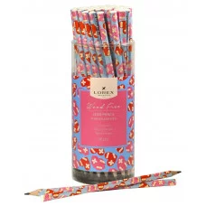 Карандаш чернографит. пластик LOREX FOREVER AND EVER НВ заточенный трехгранный тубус принт на корпусе 239344