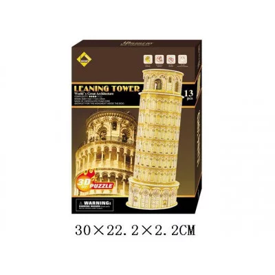 Пазл 3D "Пизанская башня"13дет.(в кор)