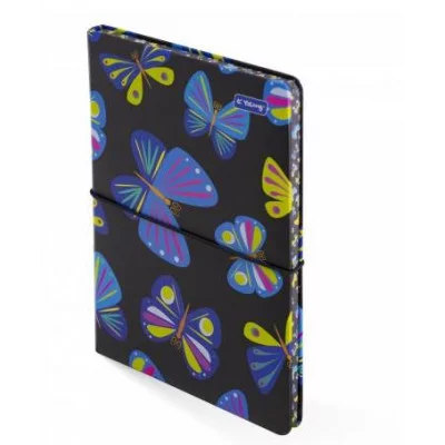 Записная книжка, А5, Yalong, 7БЦ, матовая ламинация, поролон, на резинке, клетка, цветной срез, 80 л