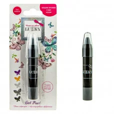 Тени карандаш c перламутровым эффектом, цвет серебряный, 3, 5 гр Т20851 Lukky Girl Pearl 614-832