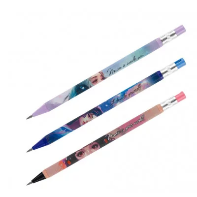 Карандаш механический MESHU "Kawaii", печать на корпусе, 2,0мм, софт-тач, ассорти, с точилкой для грифеля 357854