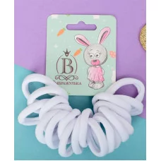 Резинка для волос "Радуга" (набор 20 шт) белый 9447722