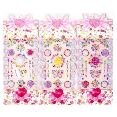 Наклейки-стразы Alingar, акриловые, пакет с европодвесом "Цветочная поляна" AL8197