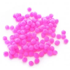 Набор помпонов для творчества 8 мм, 120 шт, цвет розовый. 8000005