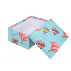 Коробка прямоугольная подарочная Полет шаров 27X20X11.5 см РазборКОР-7818