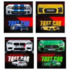 БЛОКНОТ А6 40л на цвет. спирали СПОРТКАРЫ-2 Б40-1781