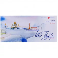 Краски акварельные художественные "Белые ночи", 24 цвета, кювета 2,5 мл, картонная коробка, 1941061