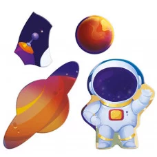 Пазл фигурный на подложке. 45 деталей. Космос. 30х30,5 см. ГЕОДОМ