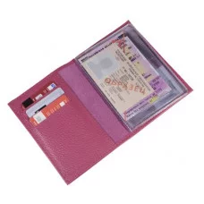 Обложка для автодокументов б/з цвет малиновый флотер 3865988