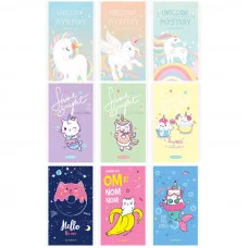 Блокнот А6 48л. на скрепке ArtSpace Girls trend. Микс 293691