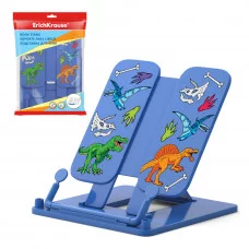 Подставка для книг пластиковая ErichKrause® Dino Planet, синяя 58072