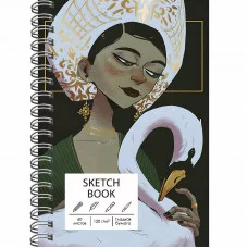Скетчбук А5 60л "SKETCHBOOK. Царевна Лебедь (Эксклюзив)" КанцЭксмо ТС5605291