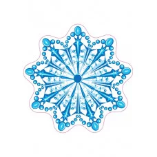 Плакат А3 Снежинка 10-01-0188